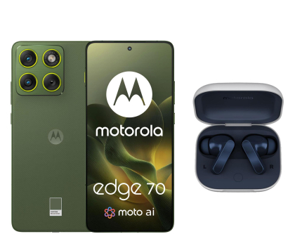 Smartfon / Telefon Motorola edge 70 5G 12/512GB Bronze Green 120Hz + Moto Buds